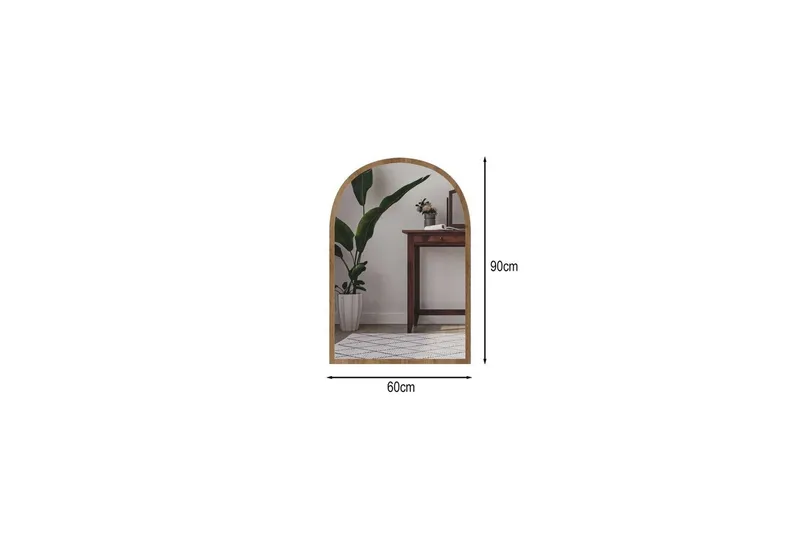 Ulren Baderomsspeil 60 cm - Eik - Hus & oppussing - Kjøkken & bad - Baderom - Baderomsmøbler & baderomsinnredning - Baderomsspeil