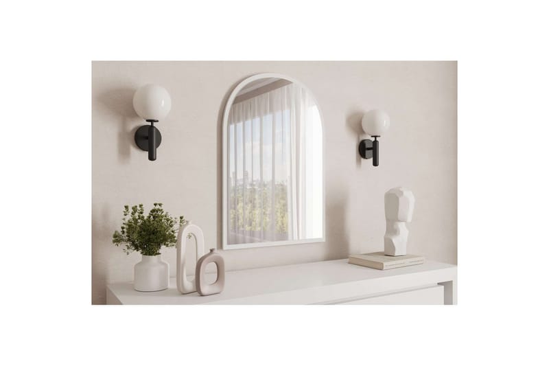 Ulren Baderomsspeil 60 cm - Hvit - Hus & oppussing - Kjøkken & bad - Baderom - Baderomsmøbler & baderomsinnredning - Baderomsspeil