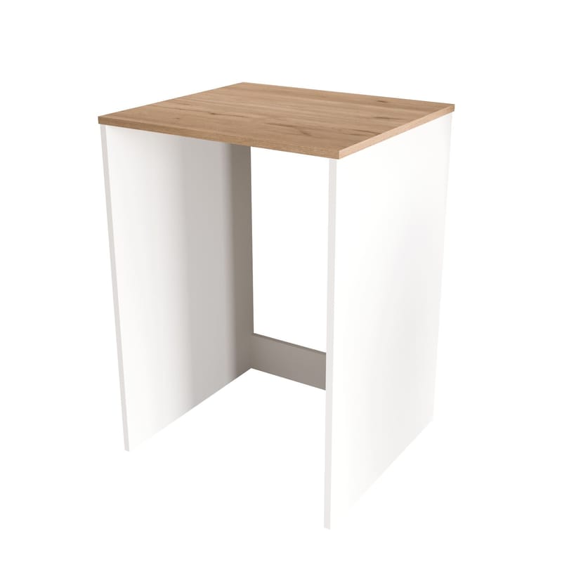 Vaskemaskinskap Hanah Home Nord (65,8 x 91,8 x 60 cm) White Oak, Hvit og eik