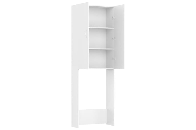 Vaskemaskinskap hvit 64x25,5x190 cm - Hus & oppussing - Kjøkken & bad - Baderom - Baderomsmøbler & baderomsinnredning - Veggskap & høyskap