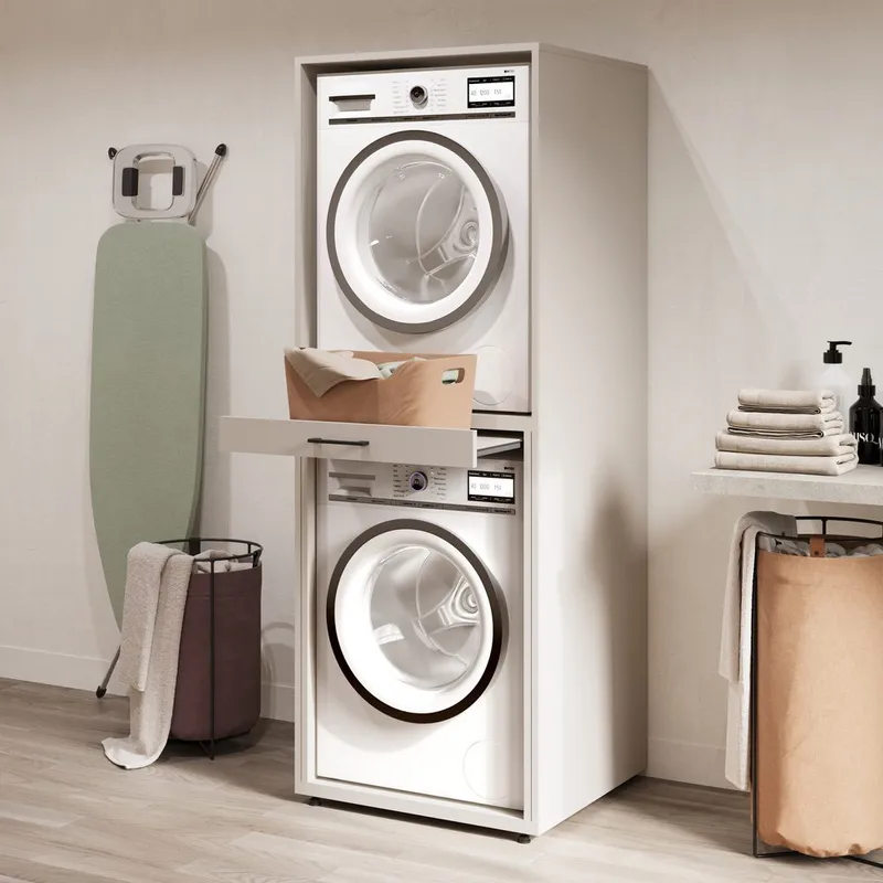 Vaskemaskin/tørketrommel-skap Aza 1 Hylle - Kasjmir - Hus & oppussing - Kjøkken & bad - Baderom - Baderomsmøbler & baderomsinnredning - Oppbevaring til baderom