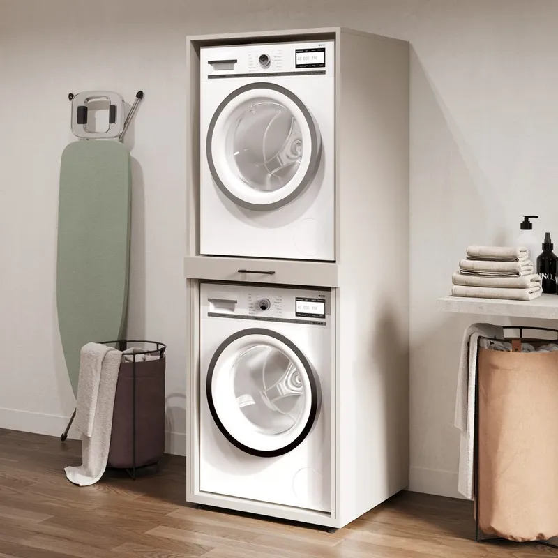 Vaskemaskin/tørketrommel-skap Aza 1 Hylle - Kasjmir - Hus & oppussing - Kjøkken & bad - Baderom - Baderomsmøbler & baderomsinnredning - Oppbevaring til baderom