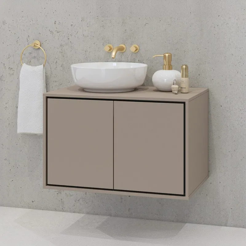 Vaskeskap Irvine 2 dører - Congo, 78 cm - Hus & oppussing - Kjøkken & bad - Baderom - Baderomsmøbler & baderomsinnredning - Baderomsskap