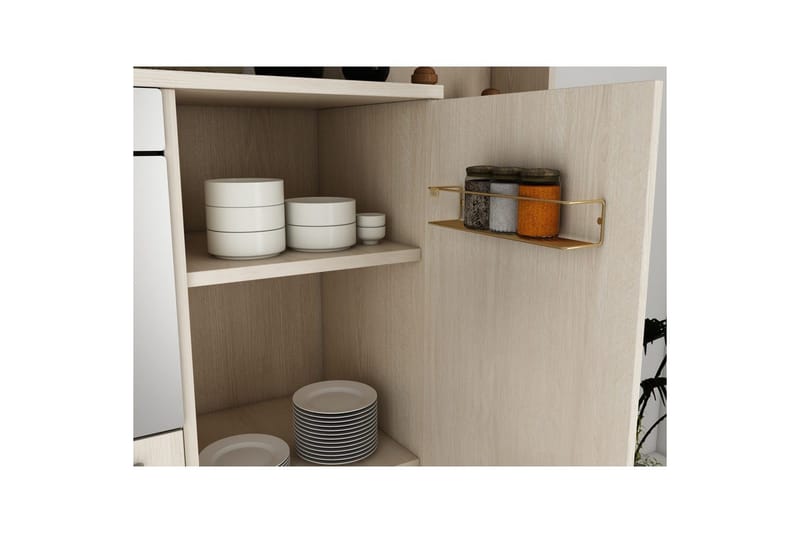 Vegghylle Moren Makyaj Rafi Gull - Gull - Hus & oppussing - Kjøkken & bad - Baderom - Baderomsmøbler & baderomsinnredning - Baderomshylle