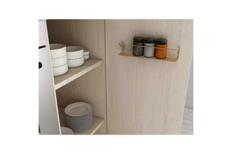 Vegghylle Moren Makyaj Rafi Gull - Gull - Hus & oppussing - Kjøkken & bad - Baderom - Baderomsmøbler & baderomsinnredning - Baderomshylle