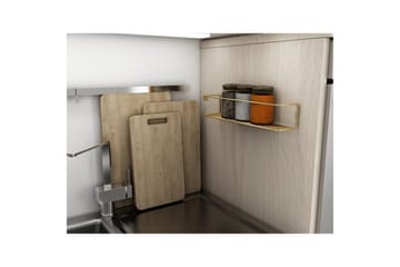 Vegghylle Moren Makyaj Rafi Gull - Gull - Hus & oppussing - Kjøkken & bad - Baderom - Baderomsmøbler & baderomsinnredning - Baderomshylle