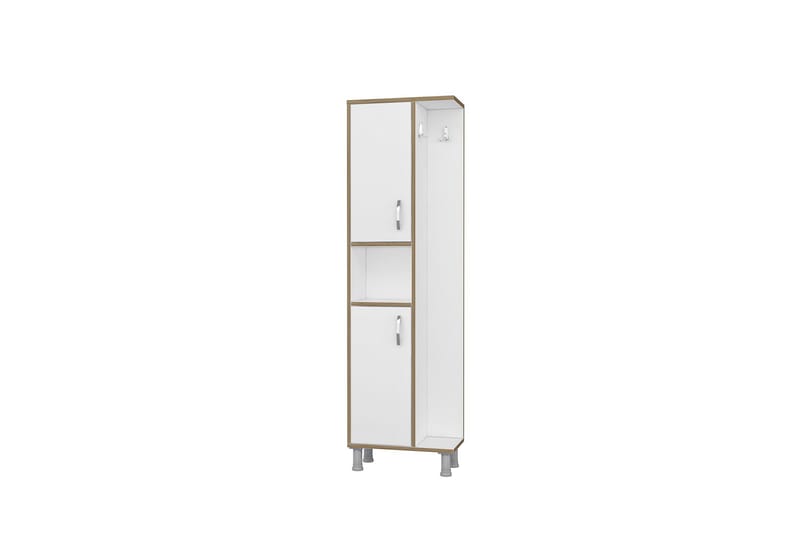 Grand Høyskap Bad 48x160 cm Hvit - Hanah Home - Hus & oppussing - Kjøkken & bad - Baderom - Baderomsmøbler & baderomsinnredning - Veggskap & høyskap