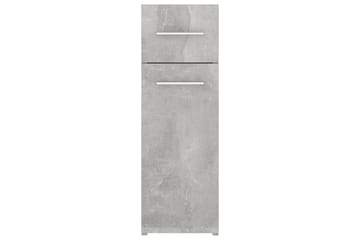 Apotekskap betonggrå 20x45,5x60 cm sponplater - Grå - Hus & oppussing - Kjøkken & bad - Baderom - Baderomsmøbler & baderomsinnredning - Veggskap & høyskap