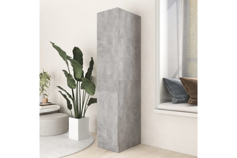 Apotekskap betonggrå 30x42,5x150 cm sponplater - Grå - Vaskeskap - Veggskap & høyskap - Baderomsskap