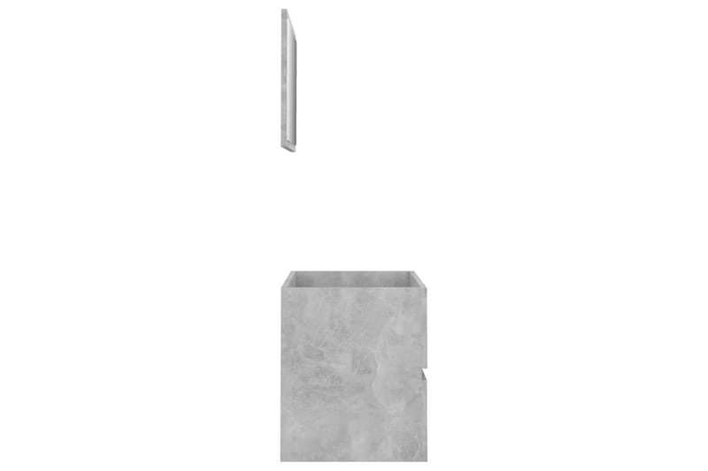 Baderomsmøbler 2 stk betonggrå sponplate - Grå - Hus & oppussing - Kjøkken & bad - Baderom - Baderomsmøbler & baderomsinnredning - Veggskap & høyskap