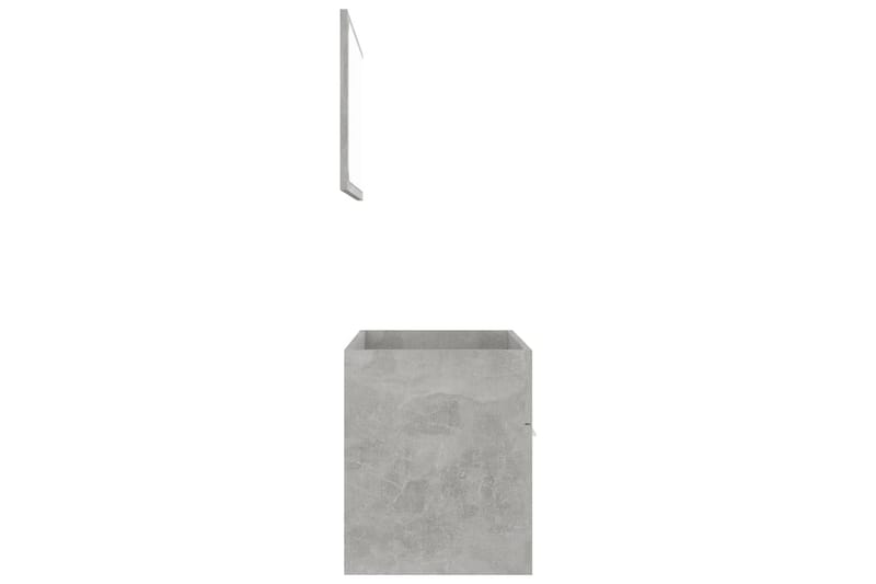 Baderomsmøbler 2 stk grå sponplate - Grå - Vaskeskap - Veggskap & høyskap - Baderomsskap
