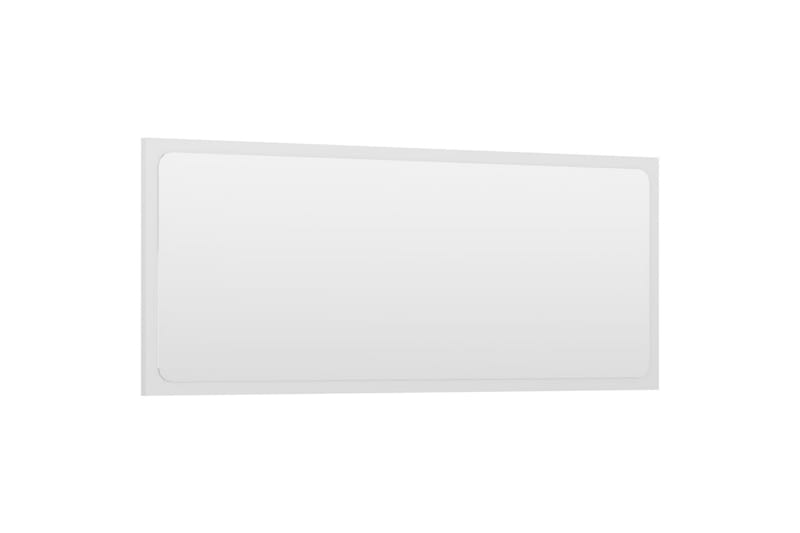 Baderomsmøbler 2 stk høyglans hvit sponplate - Hvit - Hus & oppussing - Kjøkken & bad - Baderom - Baderomsmøbler & baderomsinnredning - Veggskap & høyskap
