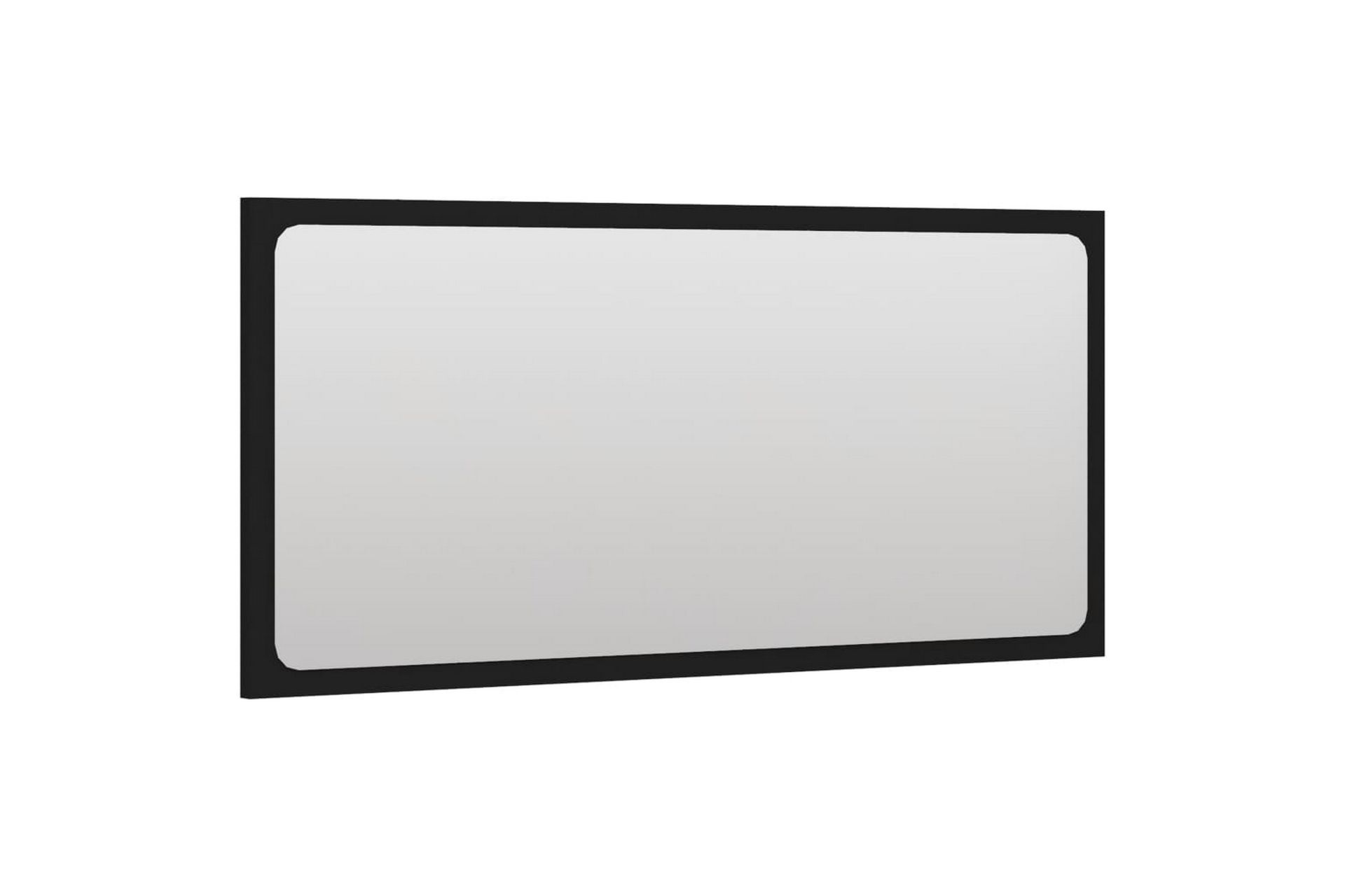 Baderomsmøbler 2 stk svart sponplate - Svart - Hus & oppussing - Kjøkken & bad - Baderom - Baderomsmøbler & baderomsinnredning - Veggskap & høyskap