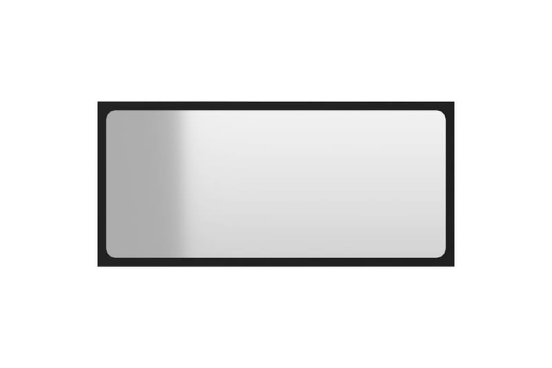 Baderomsmøbler 2 stk svart sponplate - Svart - Hus & oppussing - Kjøkken & bad - Baderom - Baderomsmøbler & baderomsinnredning - Veggskap & høyskap