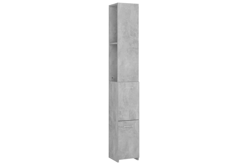 Baderomsskap betonggrå 25x25x170 cm sponplate - Grå - Hus & oppussing - Kjøkken & bad - Baderom - Baderomsmøbler & baderomsinnredning - Veggskap & høyskap