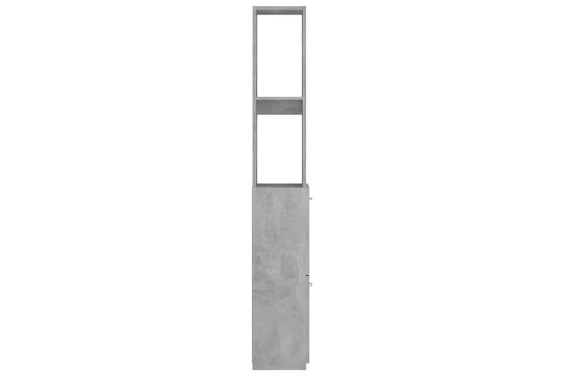 Baderomsskap betonggrå 25x25x170 cm sponplate - Grå - Hus & oppussing - Kjøkken & bad - Baderom - Baderomsmøbler & baderomsinnredning - Veggskap & høyskap