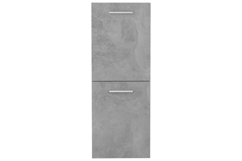 Baderomsskap betonggrå 30x30x80 cm sponplate - Grå - Baderomsskap - Vaskeskap - Veggskap & høyskap