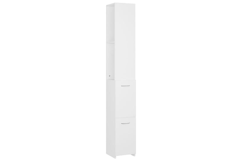 Baderomsskap hvit 25x25x170 cm sponplate - Hvit - Hus & oppussing - Kjøkken & bad - Baderom - Baderomsmøbler & baderomsinnredning - Veggskap & høyskap