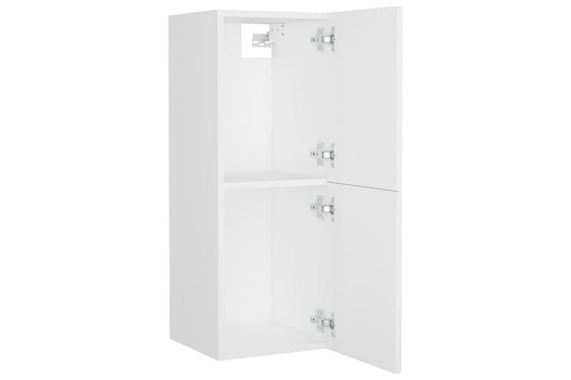 Baderomsskap hvit 30x30x80 cm sponplate - Hvit - Hus & oppussing - Kjøkken & bad - Baderom - Baderomsmøbler & baderomsinnredning - Veggskap & høyskap