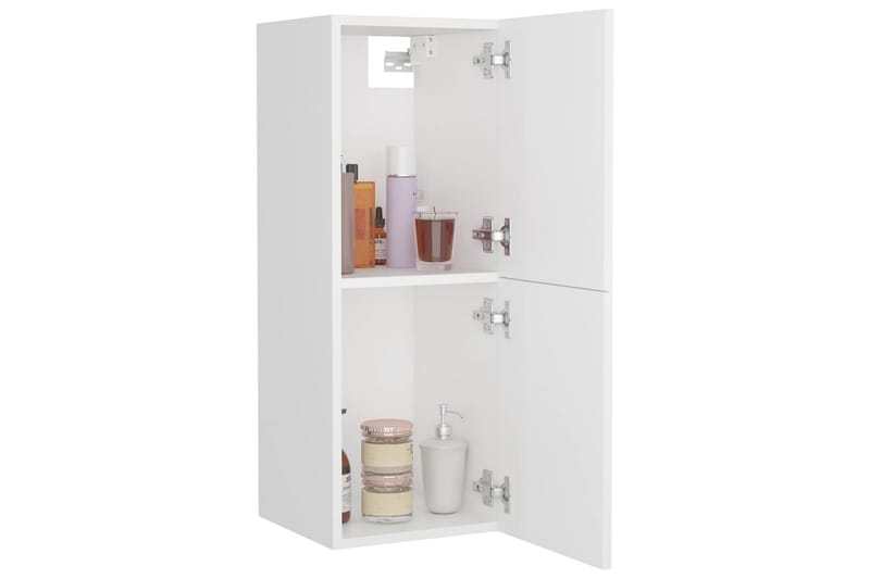 Baderomsskap hvit 30x30x80 cm sponplate - Hvit - Hus & oppussing - Kjøkken & bad - Baderom - Baderomsmøbler & baderomsinnredning - Veggskap & høyskap