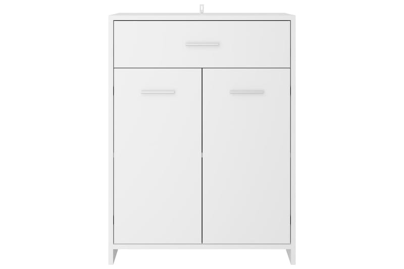 Baderomsskap hvit 60x33x80 cm sponplate - Hvit - Hus & oppussing - Kjøkken & bad - Baderom - Baderomsmøbler & baderomsinnredning - Veggskap & høyskap