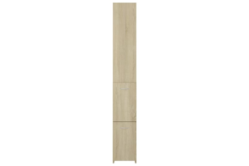 Baderomsskap sonoma eik 25x25x170 cm sponplate - Brun - Hus & oppussing - Kjøkken & bad - Baderom - Baderomsmøbler & baderomsinnredning - Veggskap & høyskap