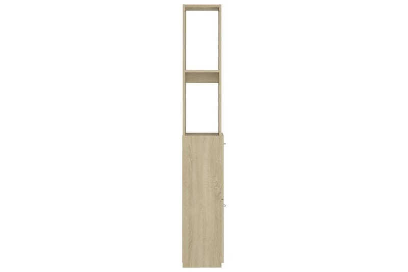 Baderomsskap sonoma eik 25x25x170 cm sponplate - Brun - Hus & oppussing - Kjøkken & bad - Baderom - Baderomsmøbler & baderomsinnredning - Veggskap & høyskap