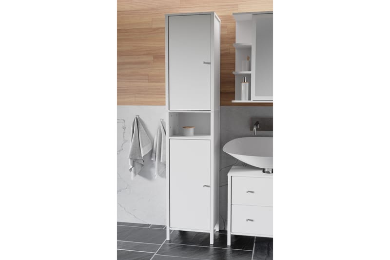Elsassona Høyskap 35x40 cm - Hvit - Hus & oppussing - Kjøkken & bad - Baderom - Baderomsmøbler & baderomsinnredning - Veggskap & høyskap