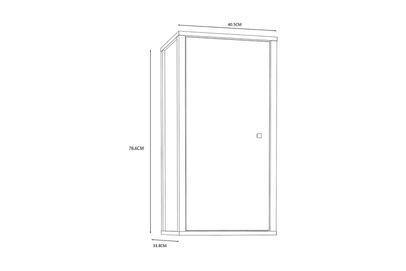 Elsassona Veggskap 35x40 cm - Hvit - Hus & oppussing - Kjøkken & bad - Baderom - Baderomsmøbler & baderomsinnredning - Veggskap & høyskap