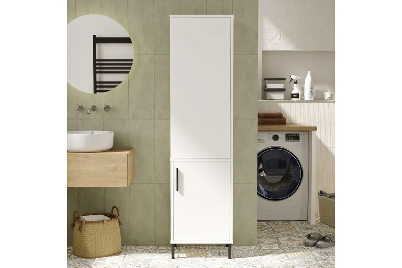 Rinorea Oppbevaringsskap 45x173,6 cm - Hvit - Hus & oppussing - Kjøkken & bad - Baderom - Baderomsmøbler & baderomsinnredning - Veggskap & høyskap