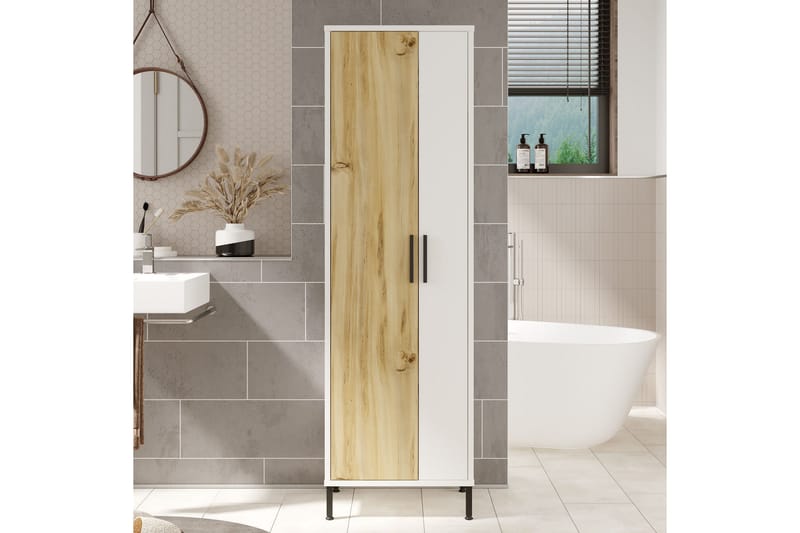 Rinorea Oppbevaringsskap 50,4x165 cm - Brun - Hus & oppussing - Kjøkken & bad - Baderom - Baderomsmøbler & baderomsinnredning - Veggskap & høyskap