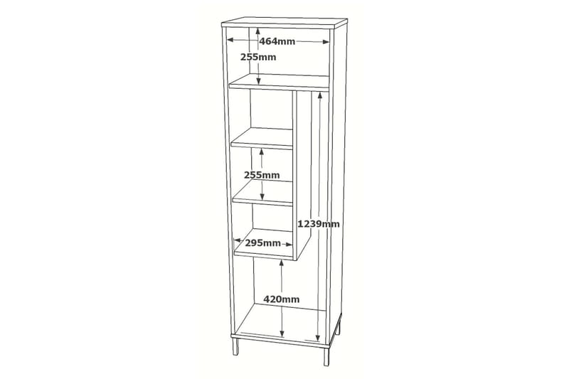 Rinorea Oppbevaringsskap 50,4x165 cm - Brun - Hus & oppussing - Kjøkken & bad - Baderom - Baderomsmøbler & baderomsinnredning - Veggskap & høyskap