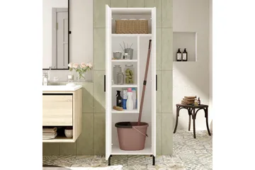 Rinorea Oppbevaringsskap 50,4x165 cm - Hvit - Hus & oppussing - Kjøkken & bad - Baderom - Baderomsmøbler & baderomsinnredning - Veggskap & høyskap