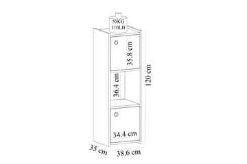 Saller Baderomsskap 35x39 cm - Hvit - Hus & oppussing - Kjøkken & bad - Baderom - Baderomsmøbler & baderomsinnredning - Veggskap & høyskap