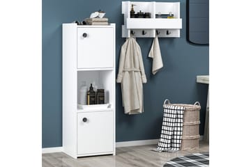 Saller Baderomsskap 35x39 cm - Hvit - Hus & oppussing - Kjøkken & bad - Baderom - Baderomsmøbler & baderomsinnredning - Veggskap & høyskap