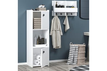 Saller Baderomsskap 35x39 cm - Hvit - Hus & oppussing - Kjøkken & bad - Baderom - Baderomsmøbler & baderomsinnredning - Veggskap & høyskap
