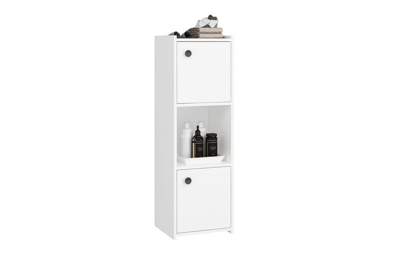 Saller Baderomsskap 35x39 cm - Hvit - Hus & oppussing - Kjøkken & bad - Baderom - Baderomsmøbler & baderomsinnredning - Veggskap & høyskap
