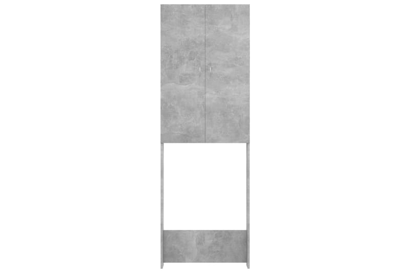 Vaskemaskinskap betonggrå 64x25,5x190 cm - Hus & oppussing - Kjøkken & bad - Baderom - Baderomsmøbler & baderomsinnredning - Veggskap & høyskap