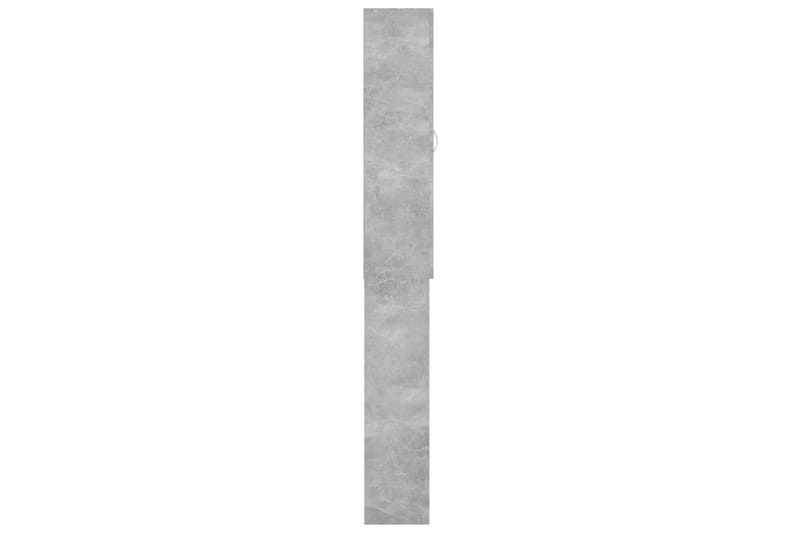 Vaskemaskinskap betonggrå 64x25,5x190 cm - Hus & oppussing - Kjøkken & bad - Baderom - Baderomsmøbler & baderomsinnredning - Veggskap & høyskap