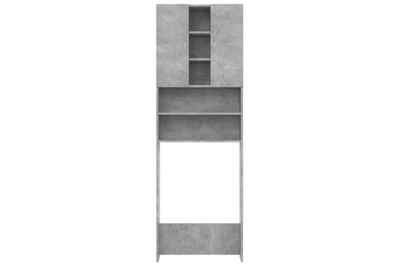 Vaskemaskinskap betonggrå 64x25,5x190 cm - Hus & oppussing - Kjøkken & bad - Baderom - Baderomsmøbler & baderomsinnredning - Veggskap & høyskap