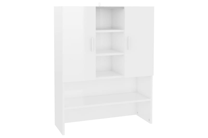 Vaskemaskinskap høyglans hvit 70,5x25,5x90 cm - Hus & oppussing - Kjøkken & bad - Baderom - Baderomsmøbler & baderomsinnredning - Veggskap & høyskap