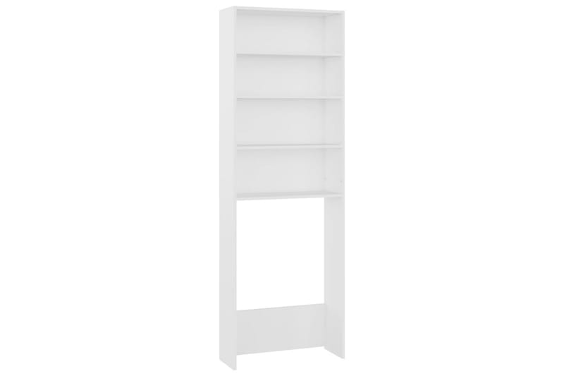 Vaskemaskinskap hvit 64x24x190 cm - Hus & oppussing - Kjøkken & bad - Baderom - Baderomsmøbler & baderomsinnredning - Veggskap & høyskap