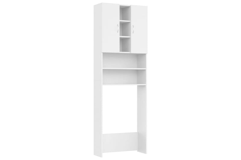 Vaskemaskinskap hvit 64x25,5x190 cm - Hus & oppussing - Kjøkken & bad - Baderom - Baderomsmøbler & baderomsinnredning - Veggskap & høyskap
