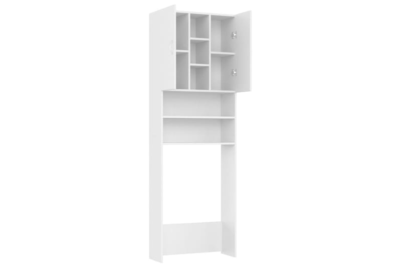 Vaskemaskinskap hvit 64x25,5x190 cm - Hus & oppussing - Kjøkken & bad - Baderom - Baderomsmøbler & baderomsinnredning - Veggskap & høyskap