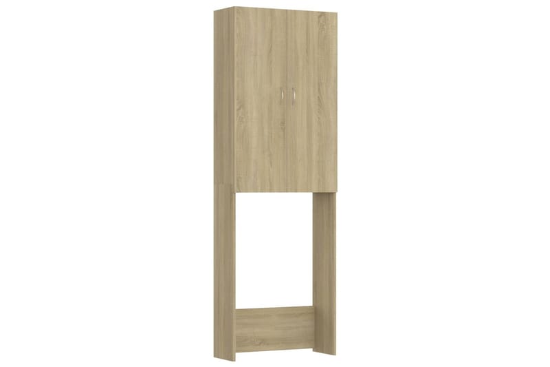 Vaskemaskinskap sonoma eik 64x25,5x190 cm - Hus & oppussing - Kjøkken & bad - Baderom - Baderomsmøbler & baderomsinnredning - Veggskap & høyskap