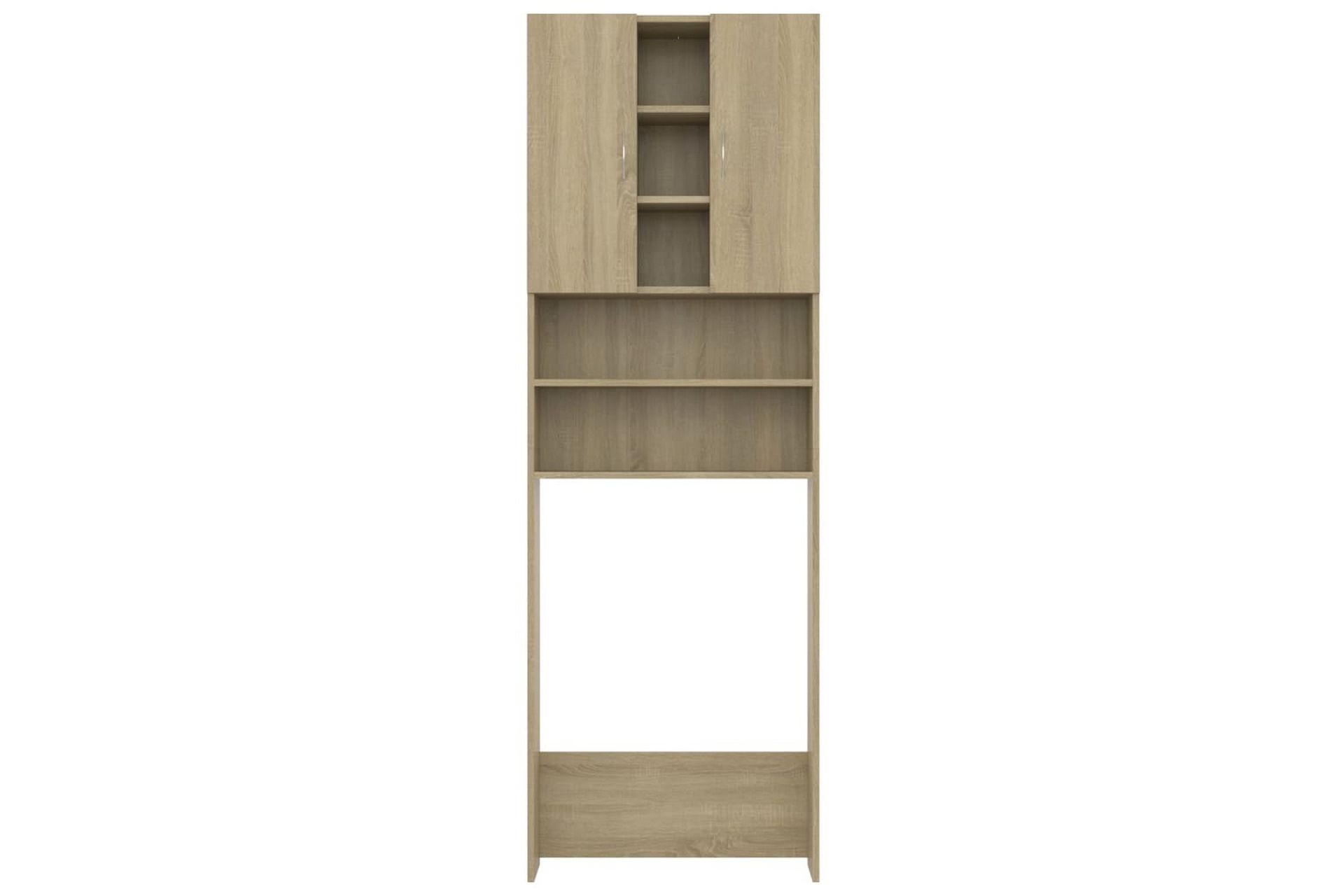 Vaskemaskinskap sonoma eik 64x25,5x190 cm - Hus & oppussing - Kjøkken & bad - Baderom - Baderomsmøbler & baderomsinnredning - Veggskap & høyskap