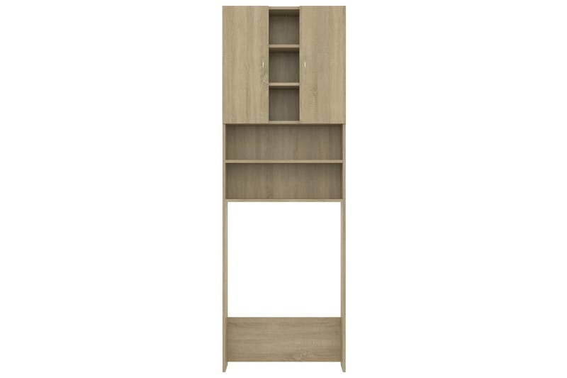 Vaskemaskinskap sonoma eik 64x25,5x190 cm - Hus & oppussing - Kjøkken & bad - Baderom - Baderomsmøbler & baderomsinnredning - Veggskap & høyskap