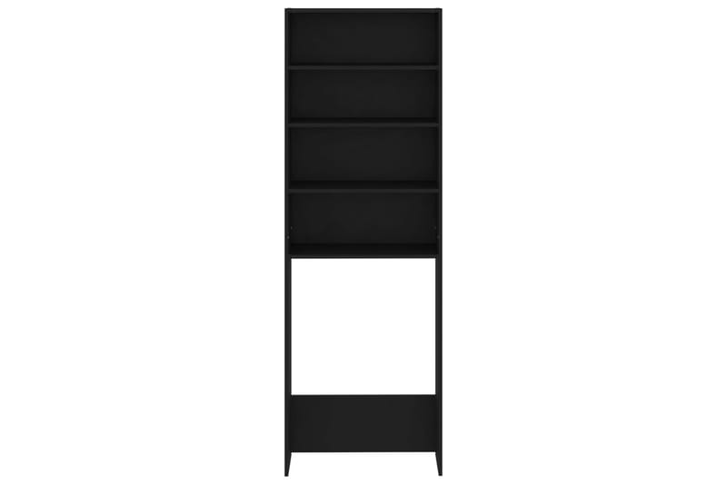Vaskemaskinskap svart 64x24x190 cm - Hus & oppussing - Kjøkken & bad - Baderom - Baderomsmøbler & baderomsinnredning - Veggskap & høyskap
