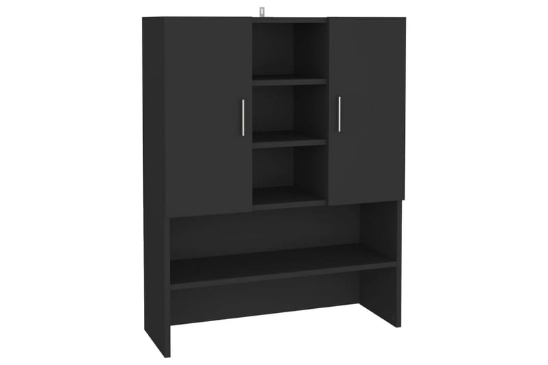 Vaskemaskinskap svart 70,5x25,5x90 cm - Hus & oppussing - Kjøkken & bad - Baderom - Baderomsmøbler & baderomsinnredning - Veggskap & høyskap