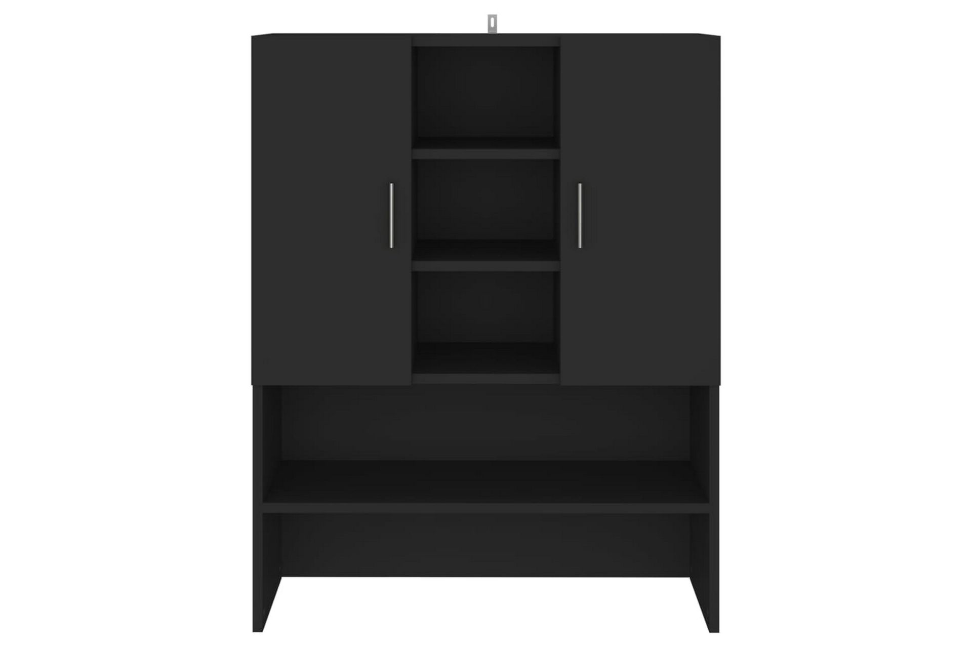 Vaskemaskinskap svart 70,5x25,5x90 cm - Hus & oppussing - Kjøkken & bad - Baderom - Baderomsmøbler & baderomsinnredning - Veggskap & høyskap